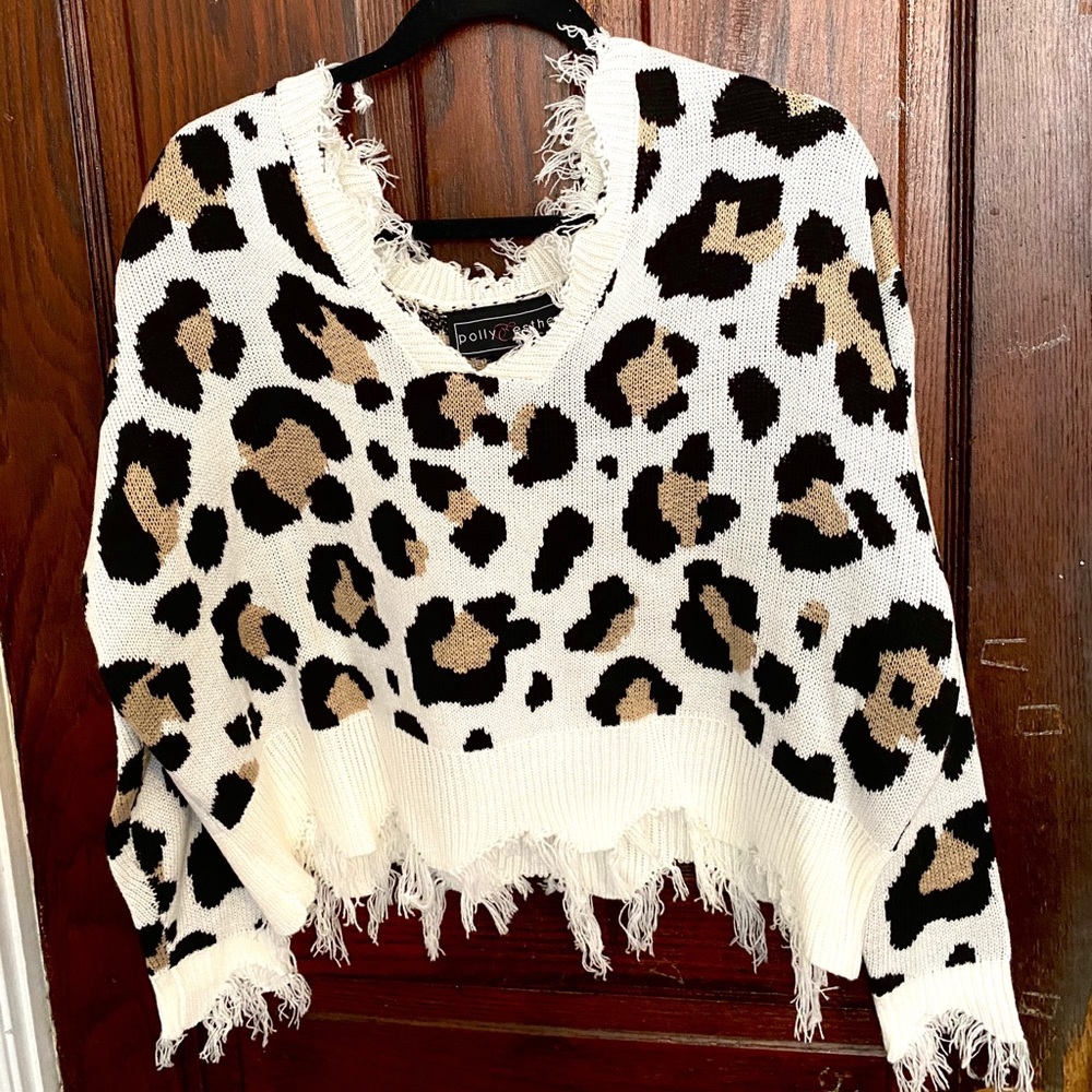 Distressed Cheetah Sweater